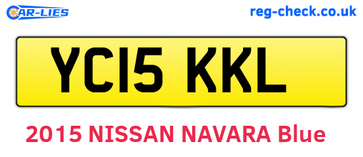 YC15KKL are the vehicle registration plates.