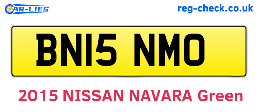 BN15NMO are the vehicle registration plates.
