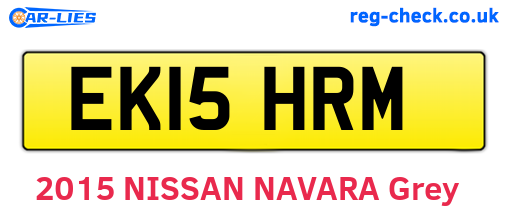 EK15HRM are the vehicle registration plates.
