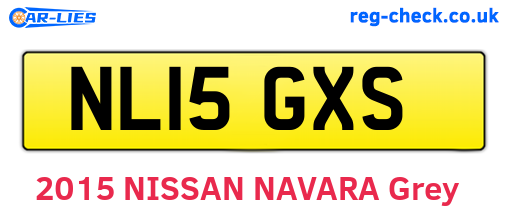 NL15GXS are the vehicle registration plates.
