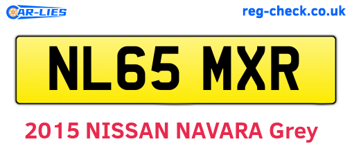 NL65MXR are the vehicle registration plates.