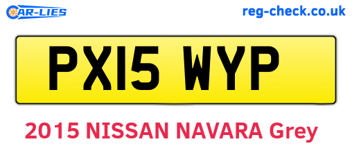 PX15WYP are the vehicle registration plates.
