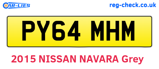 PY64MHM are the vehicle registration plates.