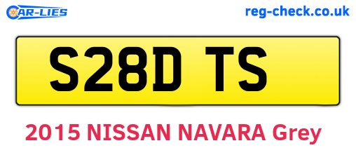 S28DTS are the vehicle registration plates.