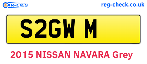 S2GWM are the vehicle registration plates.