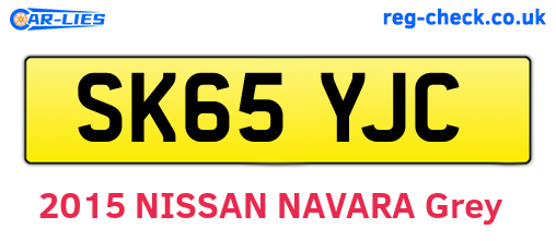 SK65YJC are the vehicle registration plates.