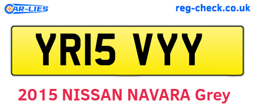 YR15VYY are the vehicle registration plates.