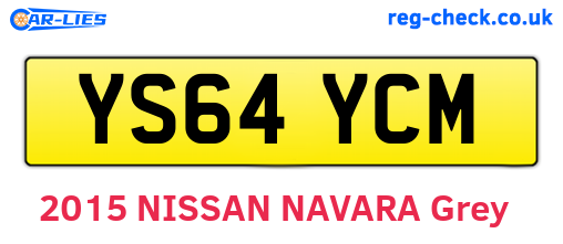 YS64YCM are the vehicle registration plates.