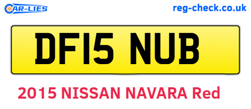 DF15NUB are the vehicle registration plates.