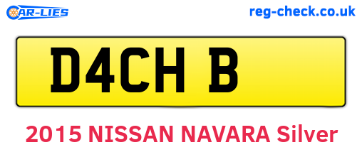 D4CHB are the vehicle registration plates.