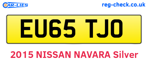 EU65TJO are the vehicle registration plates.