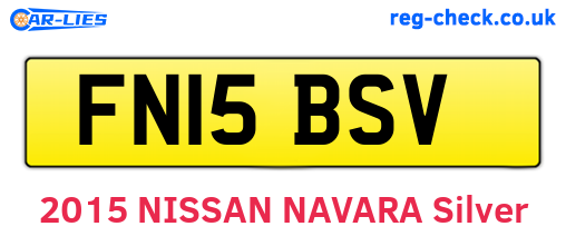 FN15BSV are the vehicle registration plates.