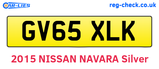 GV65XLK are the vehicle registration plates.