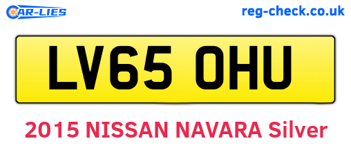 LV65OHU are the vehicle registration plates.