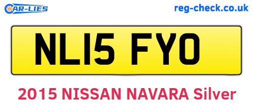 NL15FYO are the vehicle registration plates.