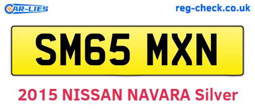 SM65MXN are the vehicle registration plates.
