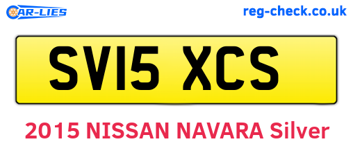 SV15XCS are the vehicle registration plates.