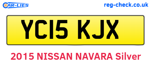 YC15KJX are the vehicle registration plates.