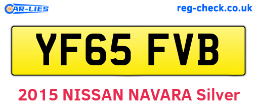 YF65FVB are the vehicle registration plates.