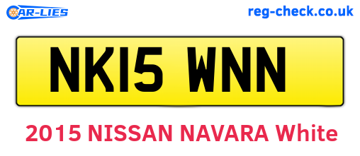 NK15WNN are the vehicle registration plates.