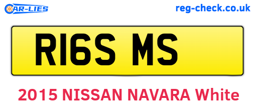 R16SMS are the vehicle registration plates.