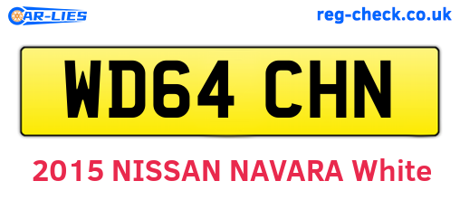 WD64CHN are the vehicle registration plates.