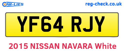 YF64RJY are the vehicle registration plates.