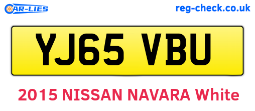 YJ65VBU are the vehicle registration plates.