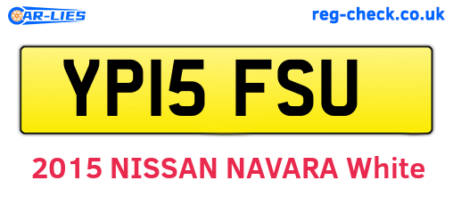 YP15FSU are the vehicle registration plates.