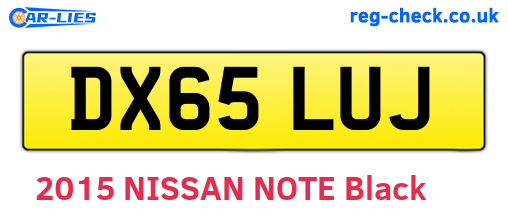 DX65LUJ are the vehicle registration plates.