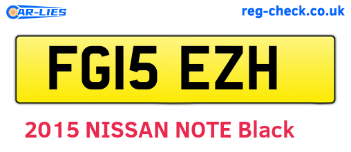 FG15EZH are the vehicle registration plates.
