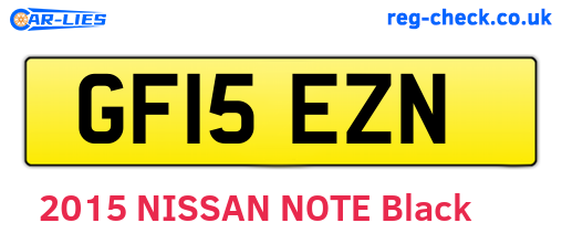 GF15EZN are the vehicle registration plates.