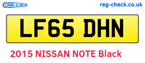 LF65DHN are the vehicle registration plates.