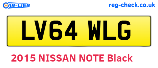 LV64WLG are the vehicle registration plates.