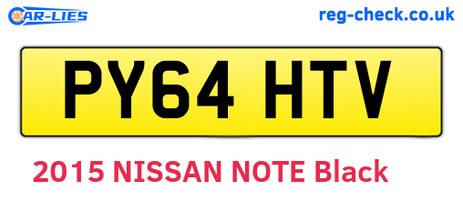 PY64HTV are the vehicle registration plates.