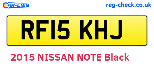 RF15KHJ are the vehicle registration plates.