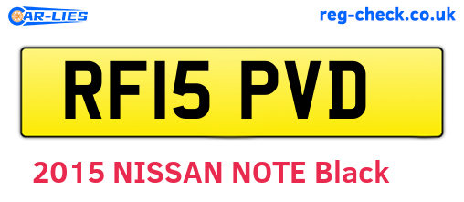 RF15PVD are the vehicle registration plates.