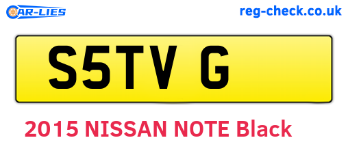 S5TVG are the vehicle registration plates.