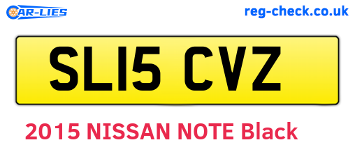 SL15CVZ are the vehicle registration plates.