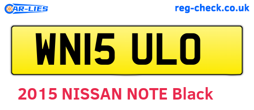 WN15ULO are the vehicle registration plates.