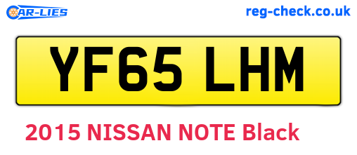 YF65LHM are the vehicle registration plates.