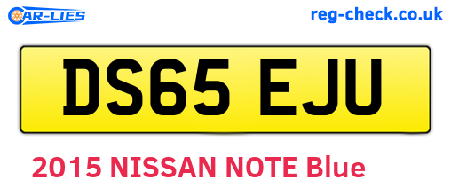 DS65EJU are the vehicle registration plates.