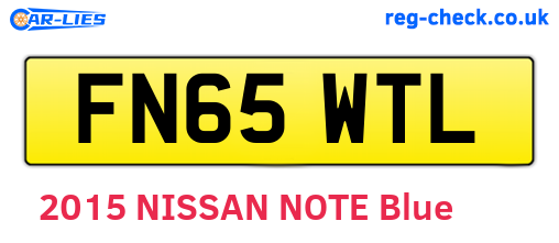 FN65WTL are the vehicle registration plates.