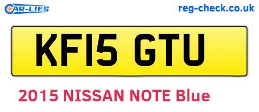 KF15GTU are the vehicle registration plates.