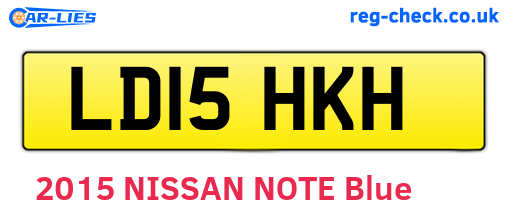 LD15HKH are the vehicle registration plates.