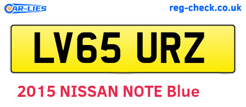 LV65URZ are the vehicle registration plates.