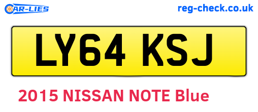 LY64KSJ are the vehicle registration plates.