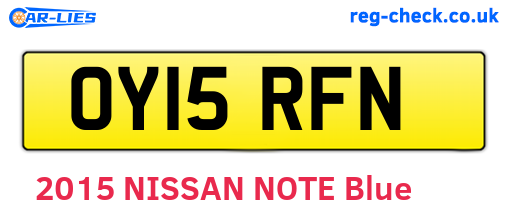 OY15RFN are the vehicle registration plates.