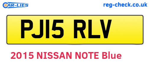PJ15RLV are the vehicle registration plates.