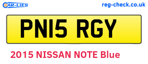 PN15RGY are the vehicle registration plates.